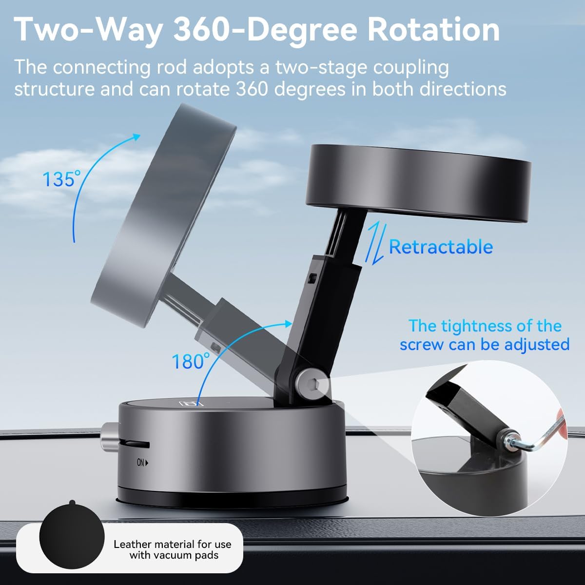 Langebot™ Vacuum Suction Magnetic Phone Holder - A2
