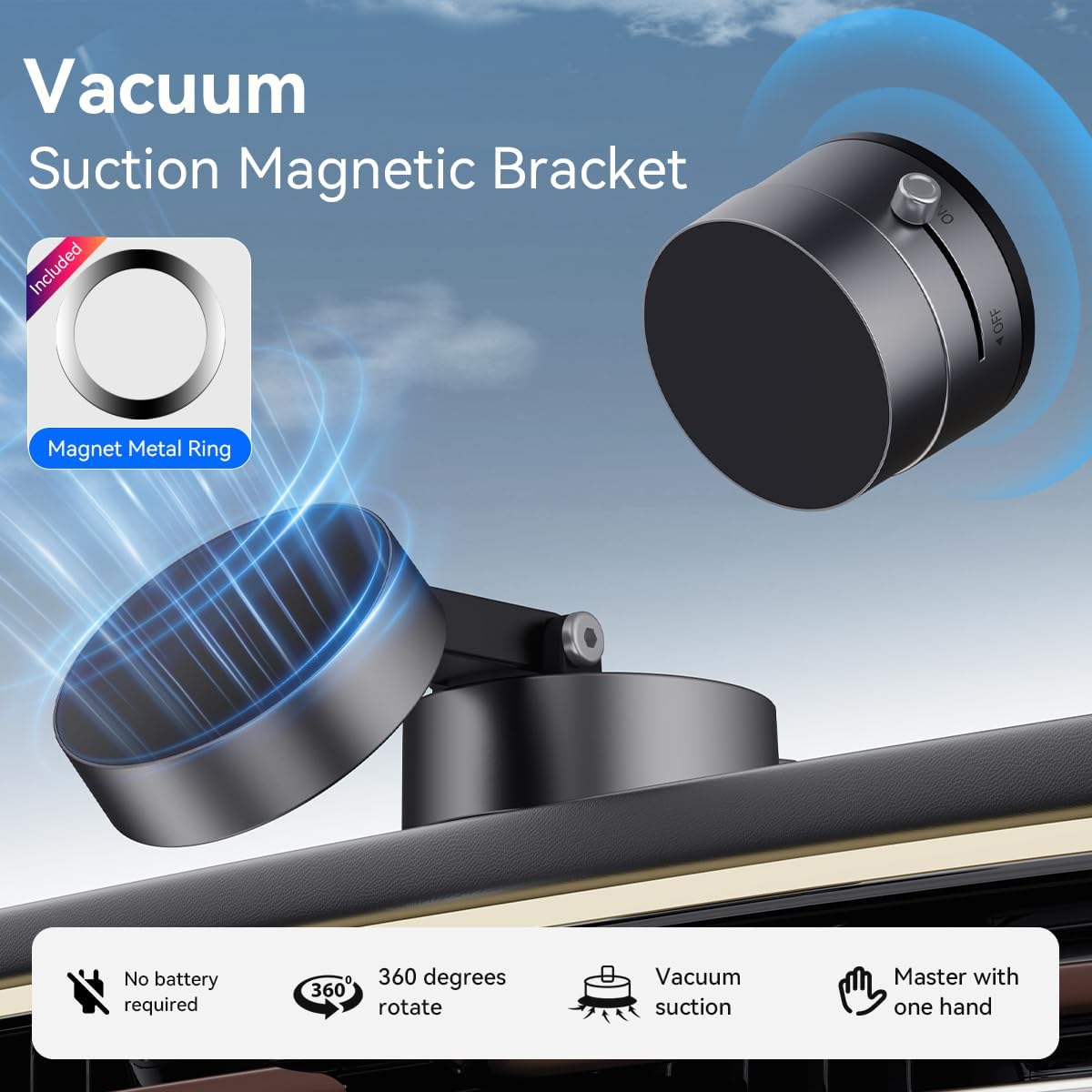 Langebot™ Vacuum Suction Magnetic Phone Holder - A2