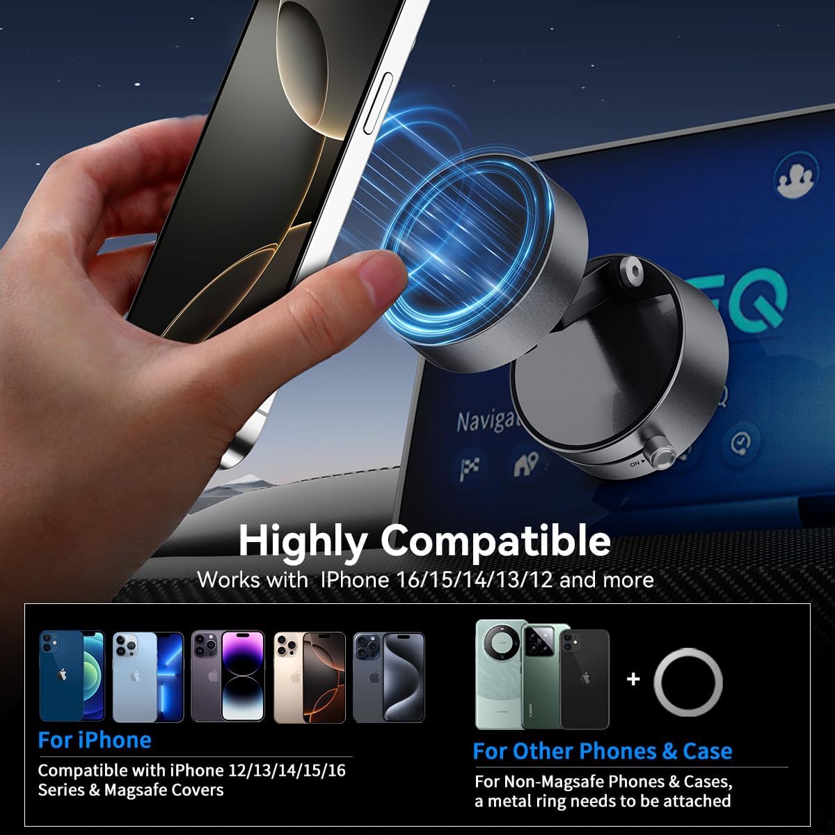 Langebot™ Vacuum Suction Magnetic Phone Holder - A2