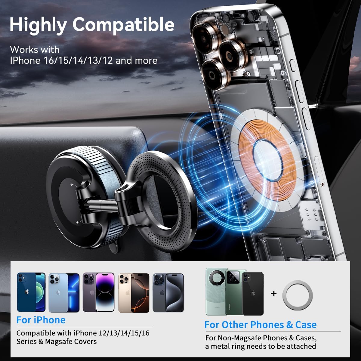 Langebot™ Vacuum Suction Magnetic Phone Holder