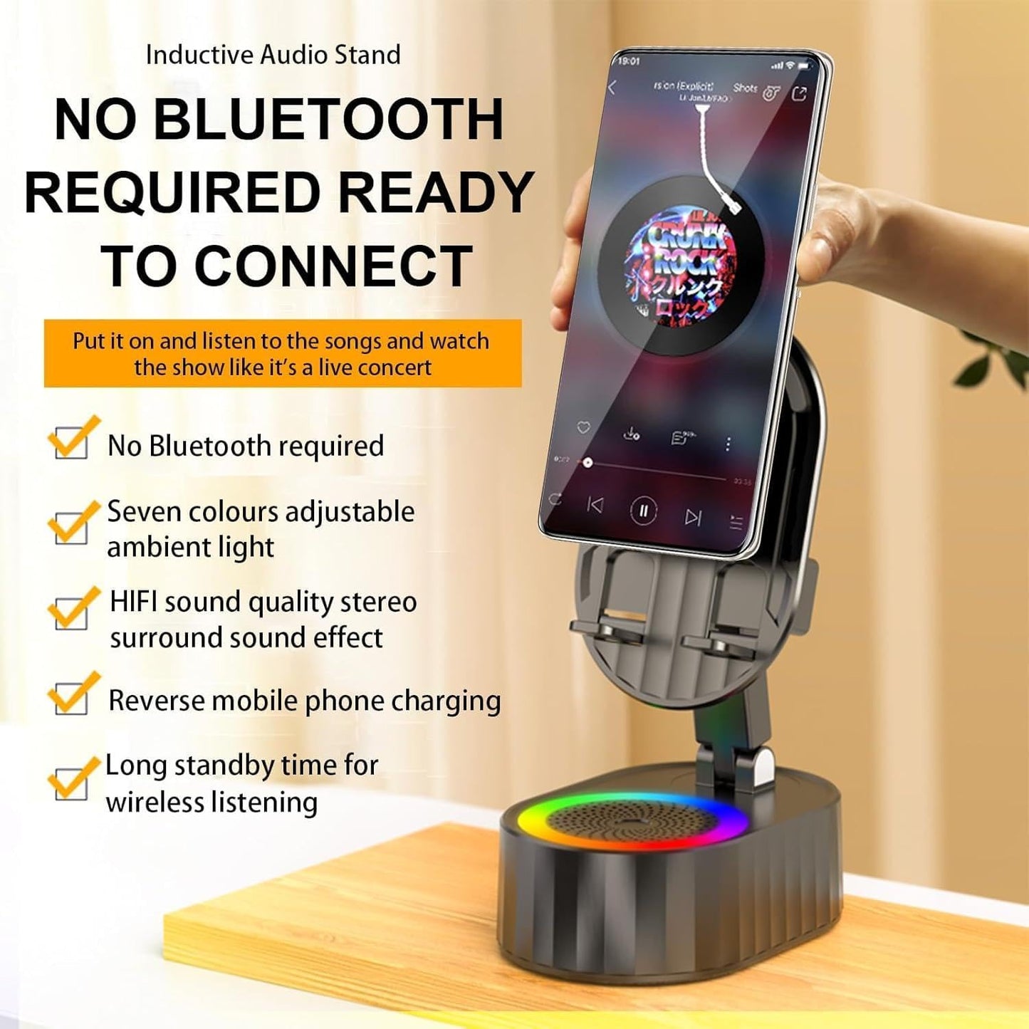 Langebot™ 5 in 1 Wireless Induction Audio Speaker