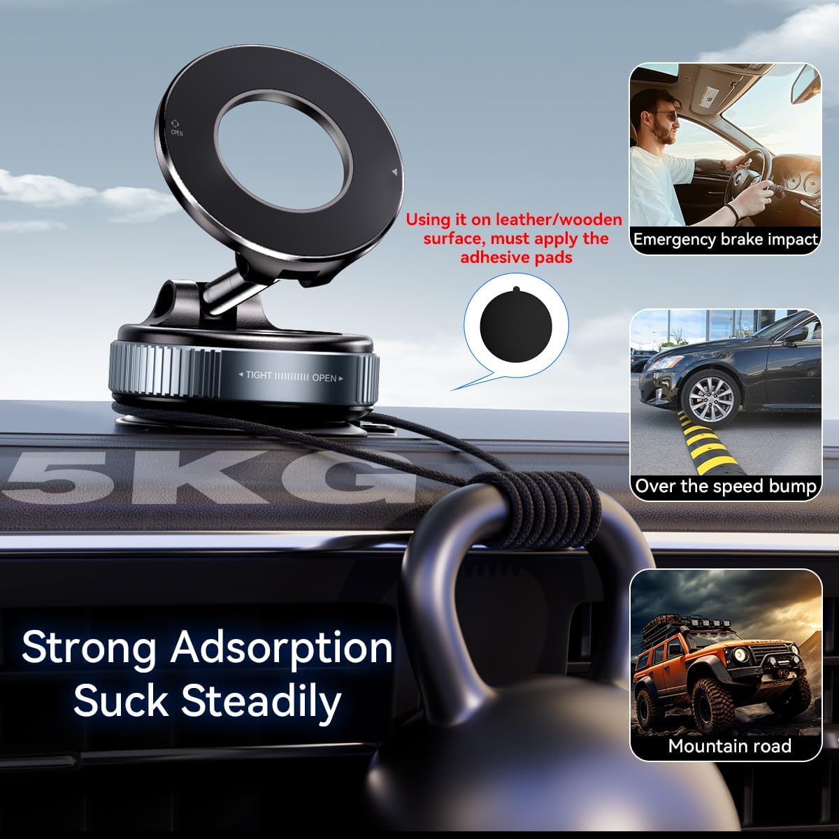 Langebot™ Vacuum Suction Magnetic Phone Holder