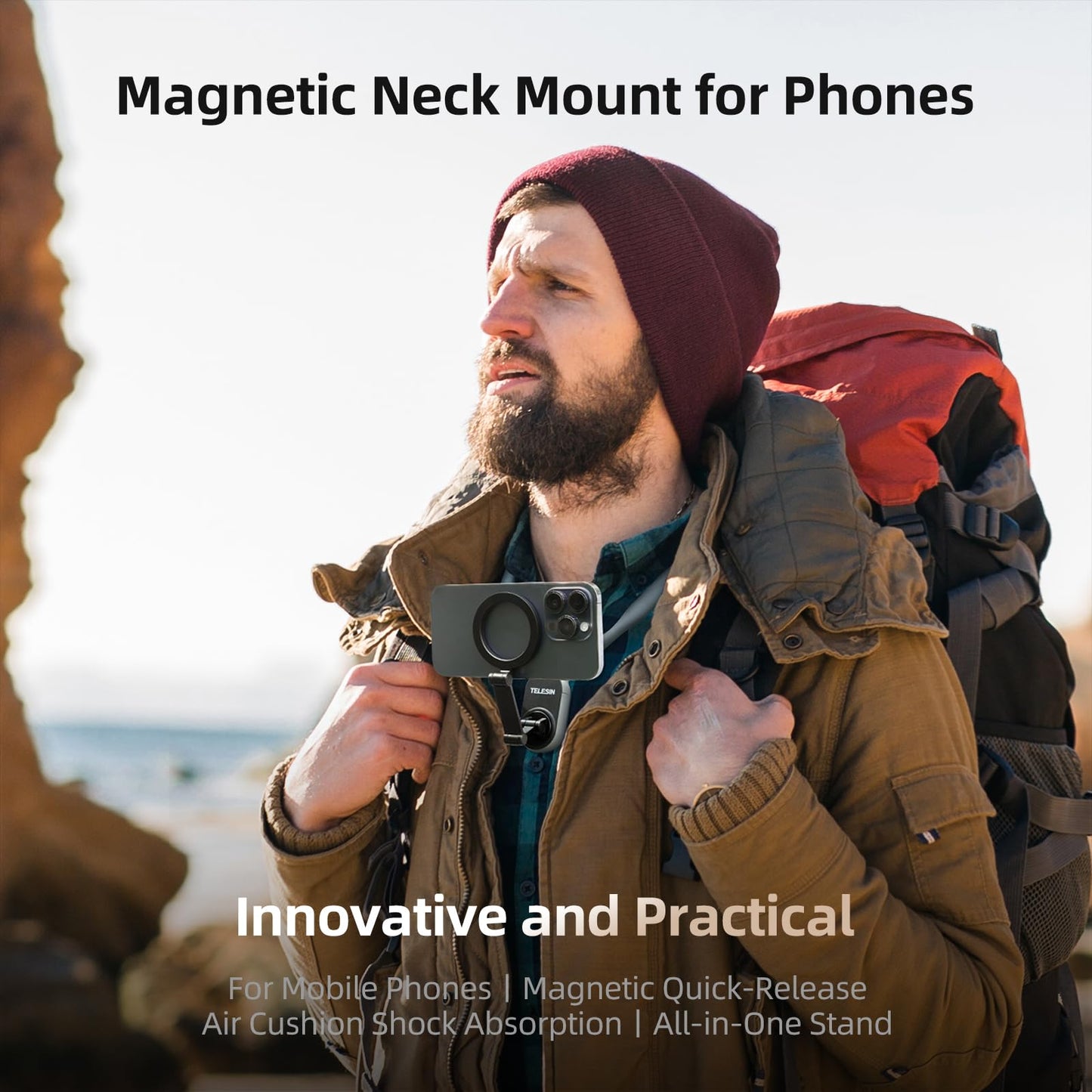 Langebot™ Magnetic Neck Mount for Phones