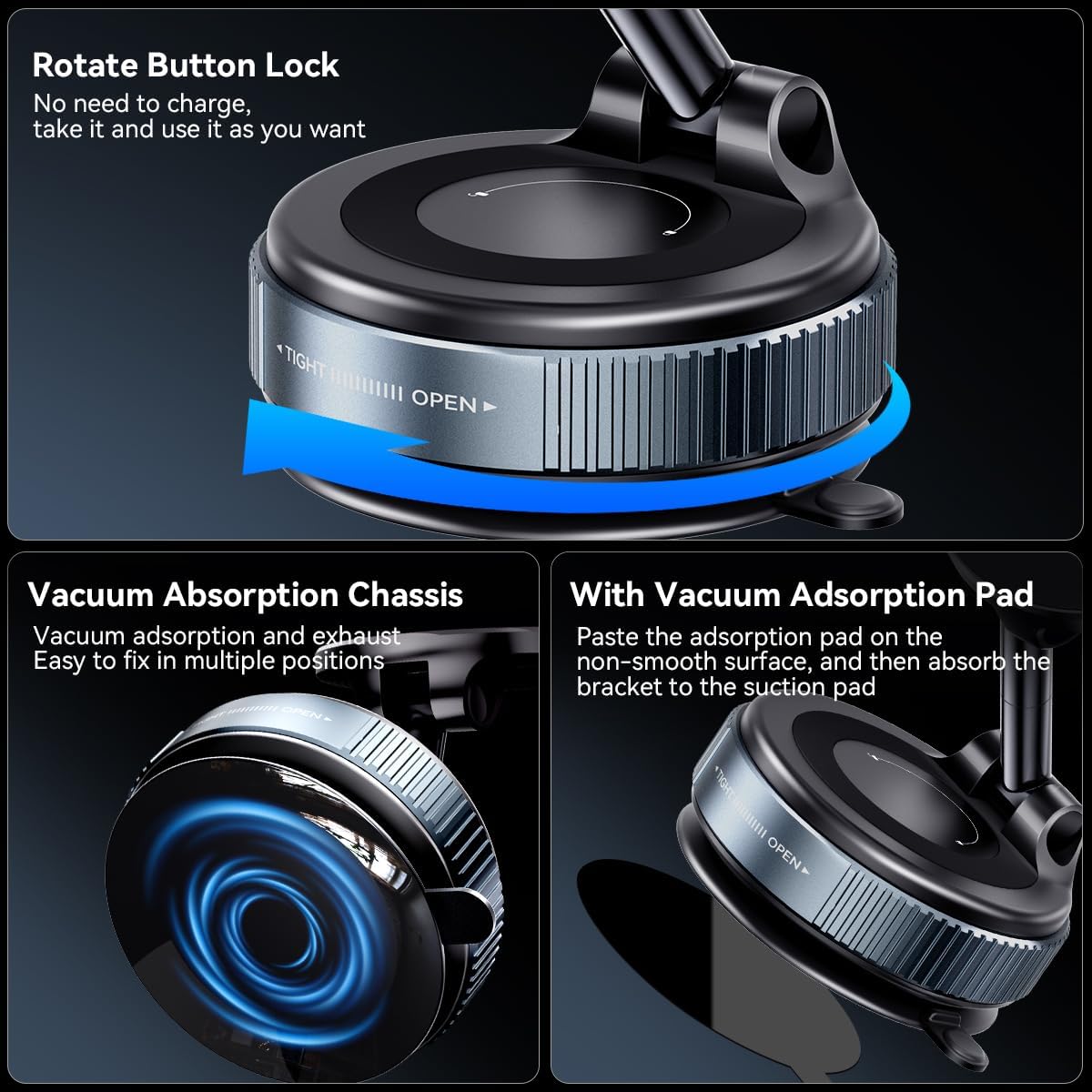 Langebot™ Vacuum Suction Magnetic Phone Holder