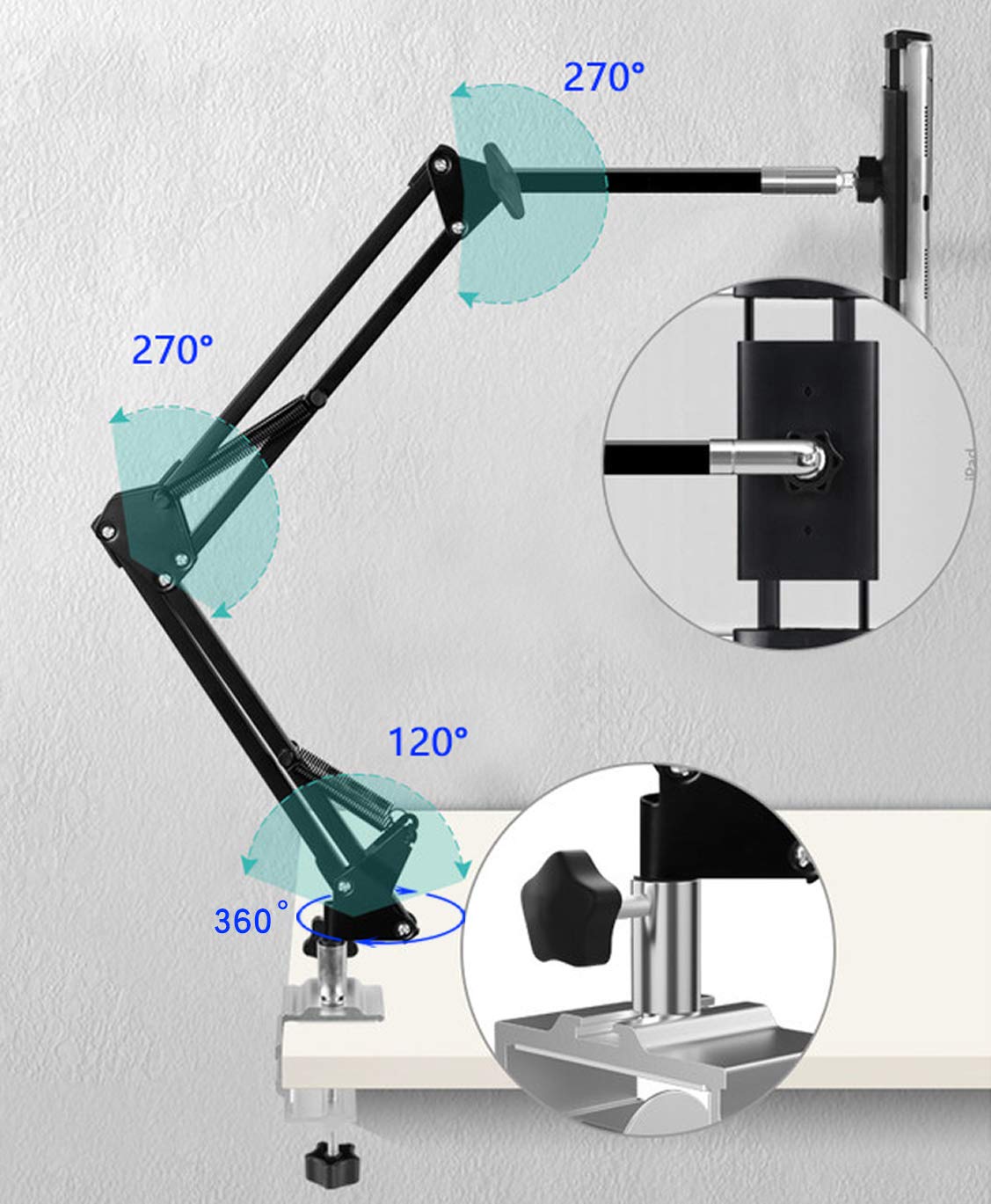 Langebot™ Universal Adjustable Tablet/Phone Holder - Long Arm Style