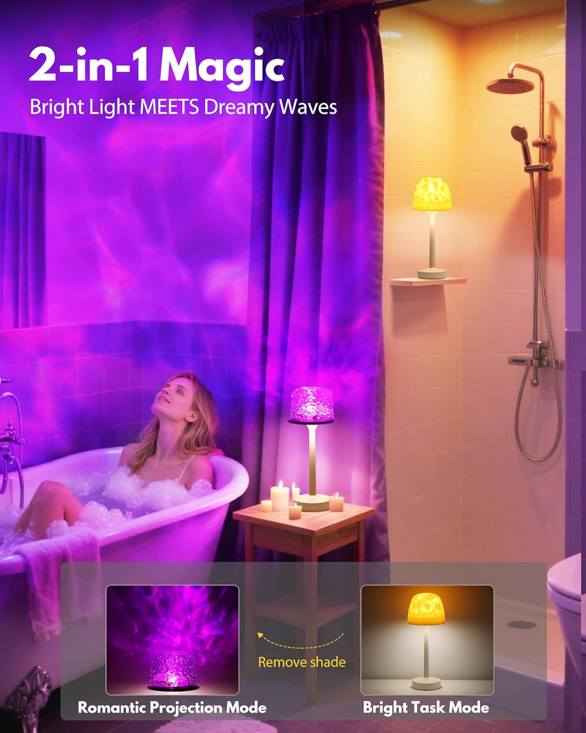 Langebot™ Ocean Wave Cordless Projector Light