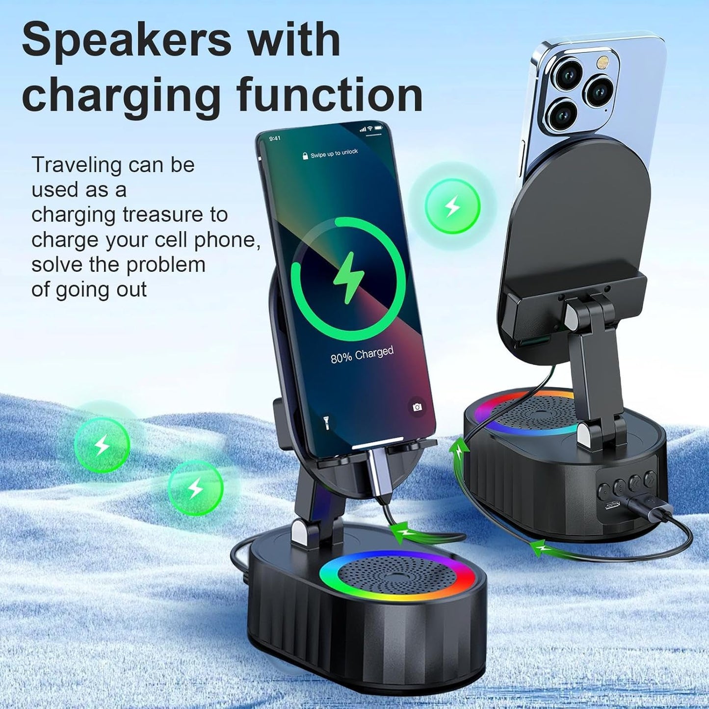 Langebot™ 5 in 1 Wireless Induction Audio Speaker