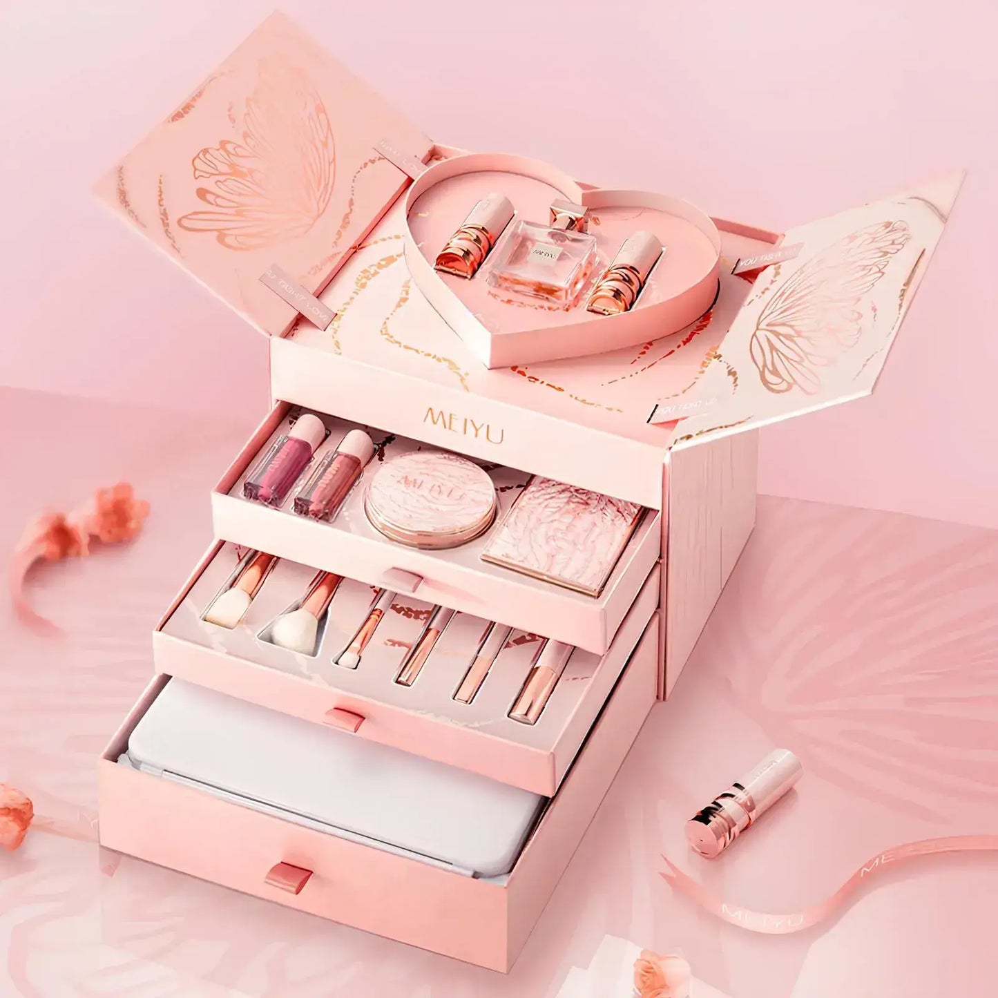 MEIYU Cosmetic Set “Butterflies Love Flowers” - Gift Box