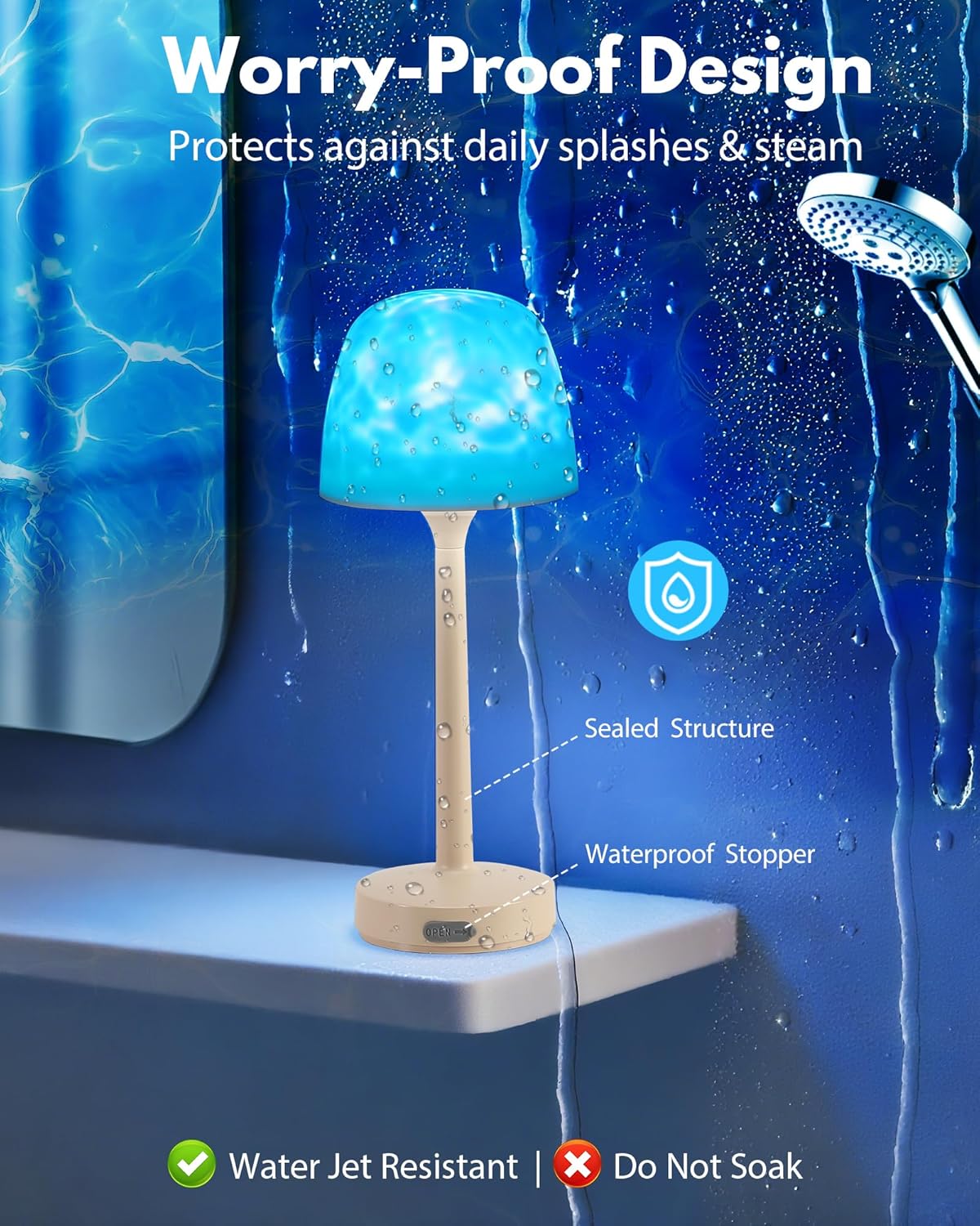 Langebot™ Ocean Wave Cordless Projector Light