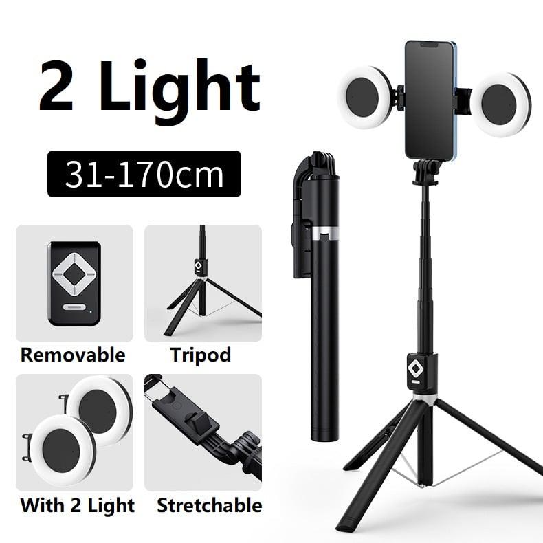 Langebot™ New 6 in 1 Selfie Stick With Fill Light