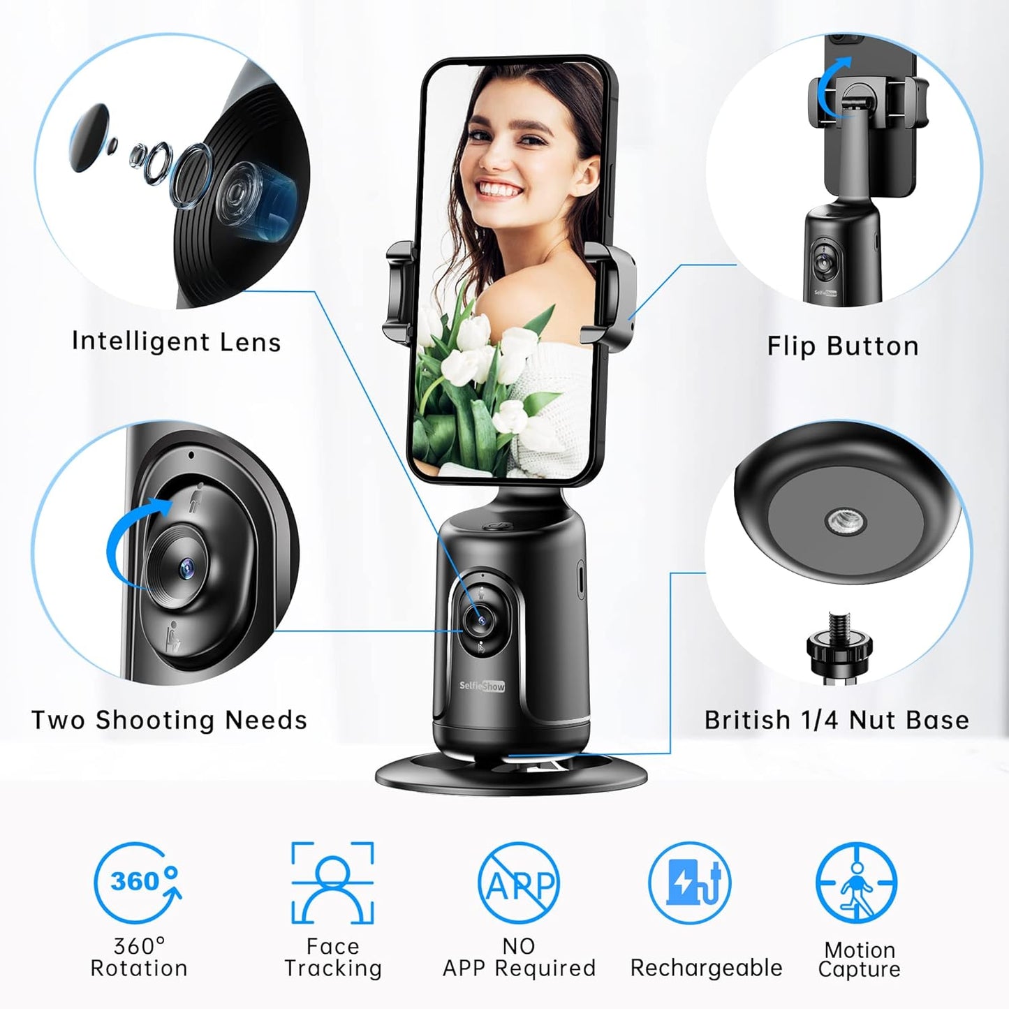 Langebot™ Smart AI Facial Recognition Smartphone Stand