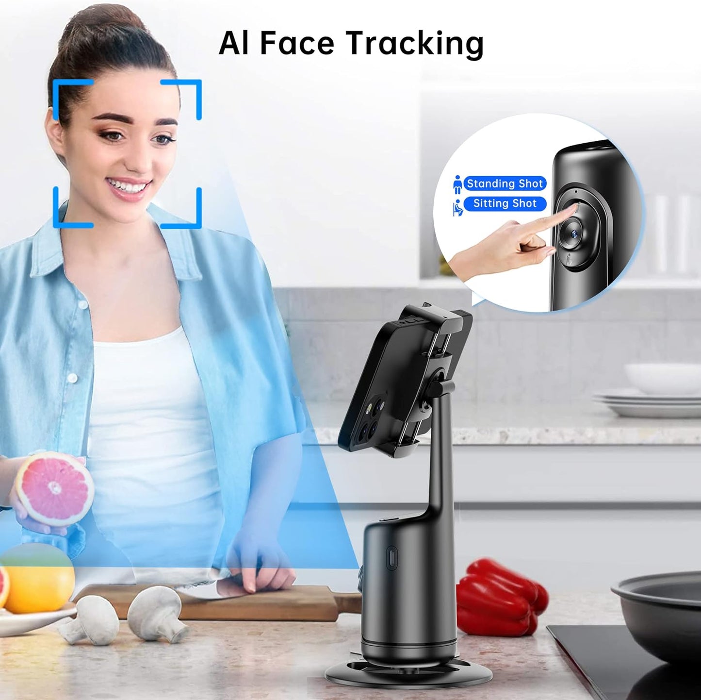 Langebot™ Smart AI Facial Recognition Smartphone Stand