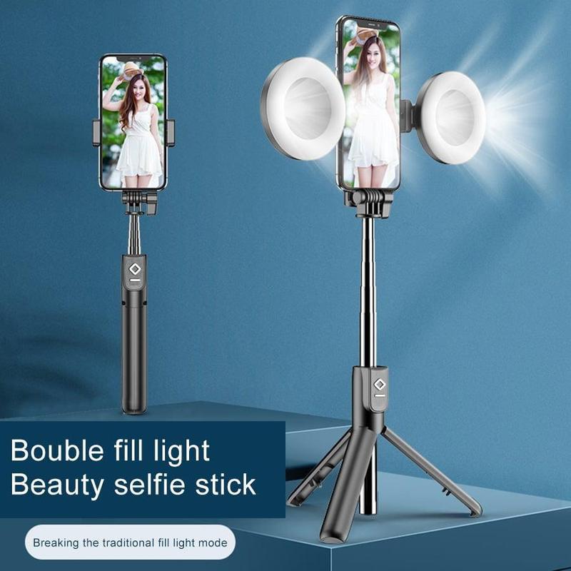Langebot™ New 6 in 1 Selfie Stick With Fill Light