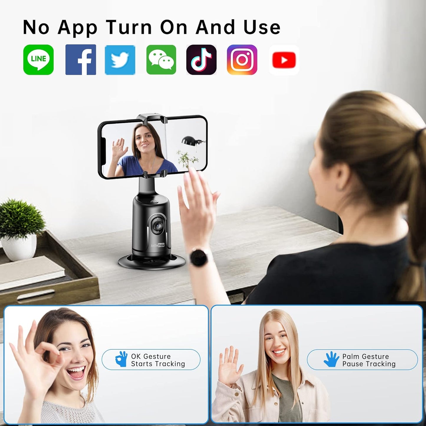 Langebot™ Smart AI Facial Recognition Smartphone Stand