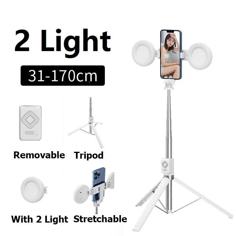 Langebot™ New 6 in 1 Selfie Stick With Fill Light