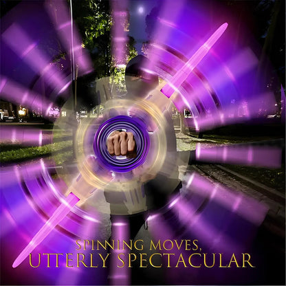 LED Rotate Double-Edged Sword