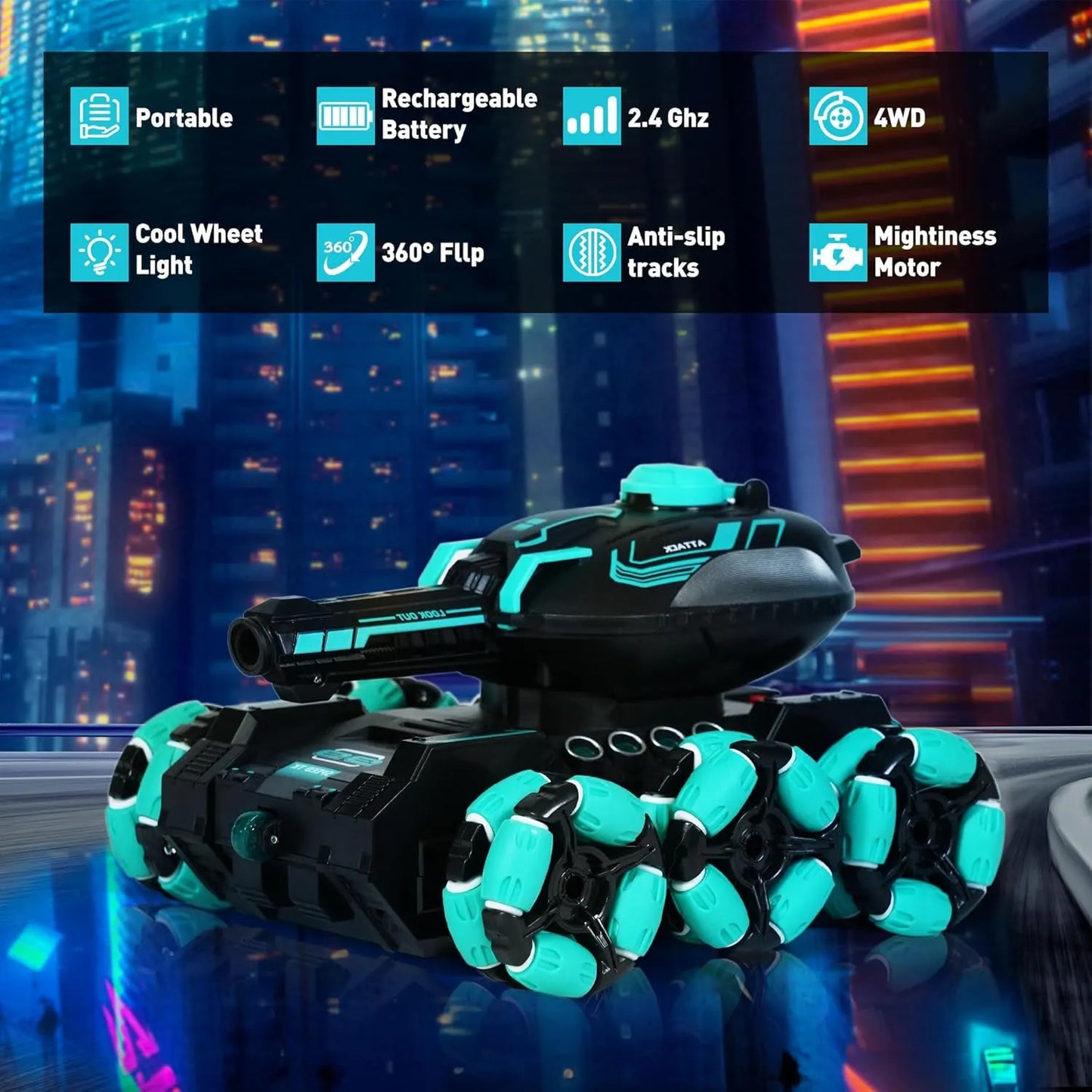 Langebot™Gesture-Controlled RC 4WD Tank