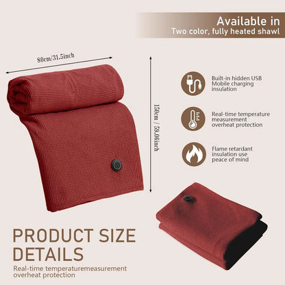 Langebot™ Carbon Nano Fiber Heated Shawl & Blanket
