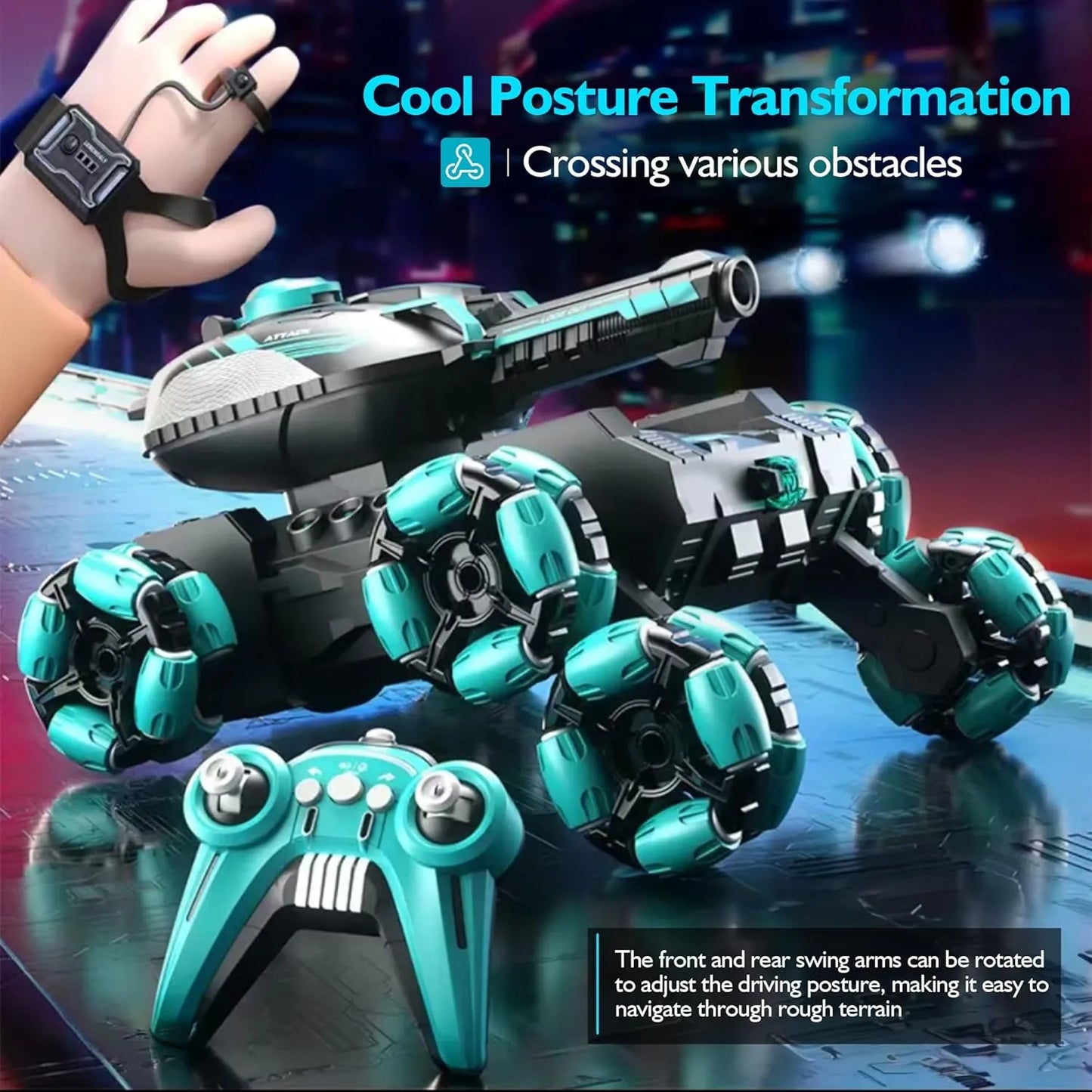 Langebot™Gesture-Controlled RC 4WD Tank