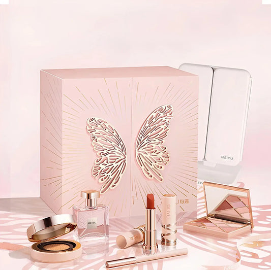 MEIYU Cosmetic Set “Butterflies Love Flowers” - Gift Box