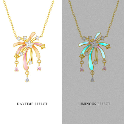 Luminous Enamel Romantic Fireworks Necklace