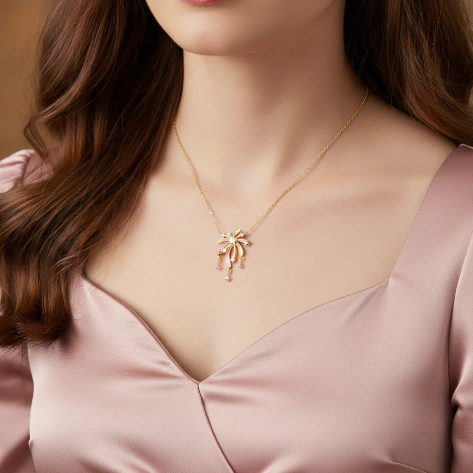 Luminous Enamel Romantic Fireworks Necklace