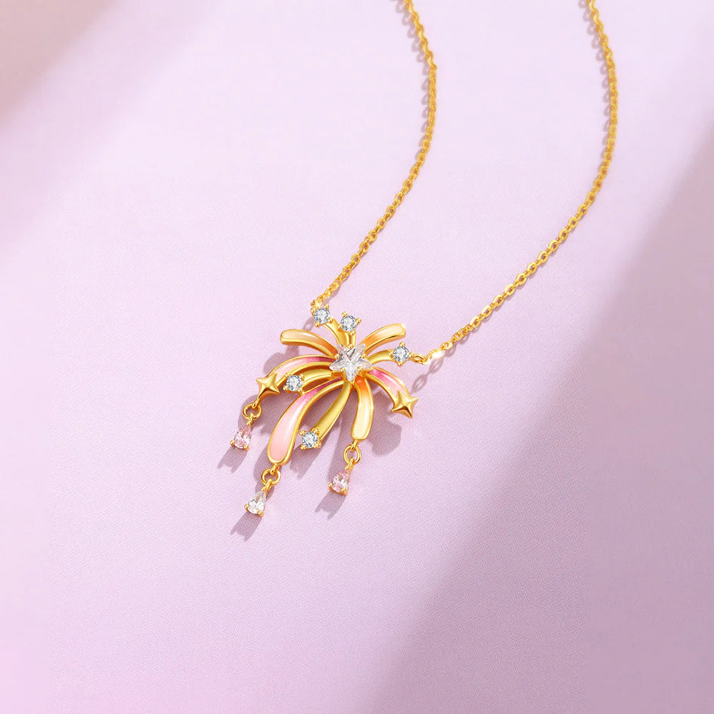 Luminous Enamel Romantic Fireworks Necklace