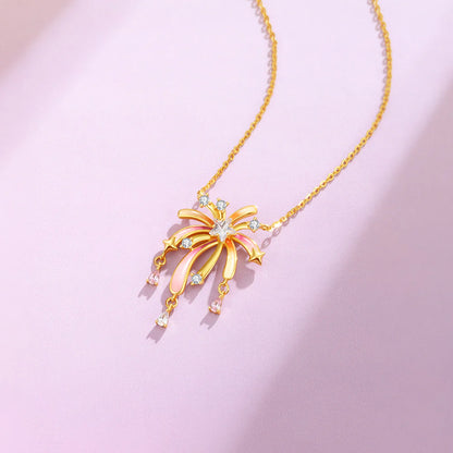 Luminous Enamel Romantic Fireworks Necklace