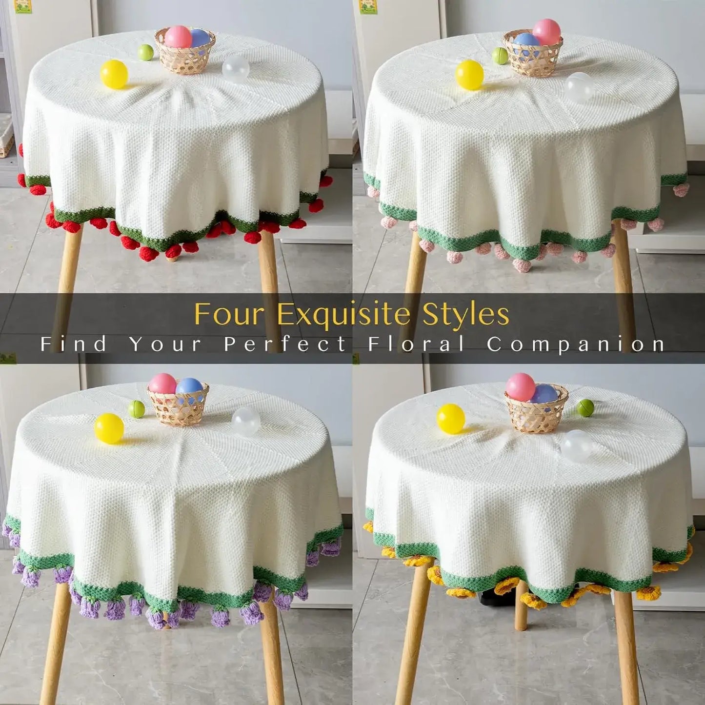 Bouquet-Inspired Shawl Blanket