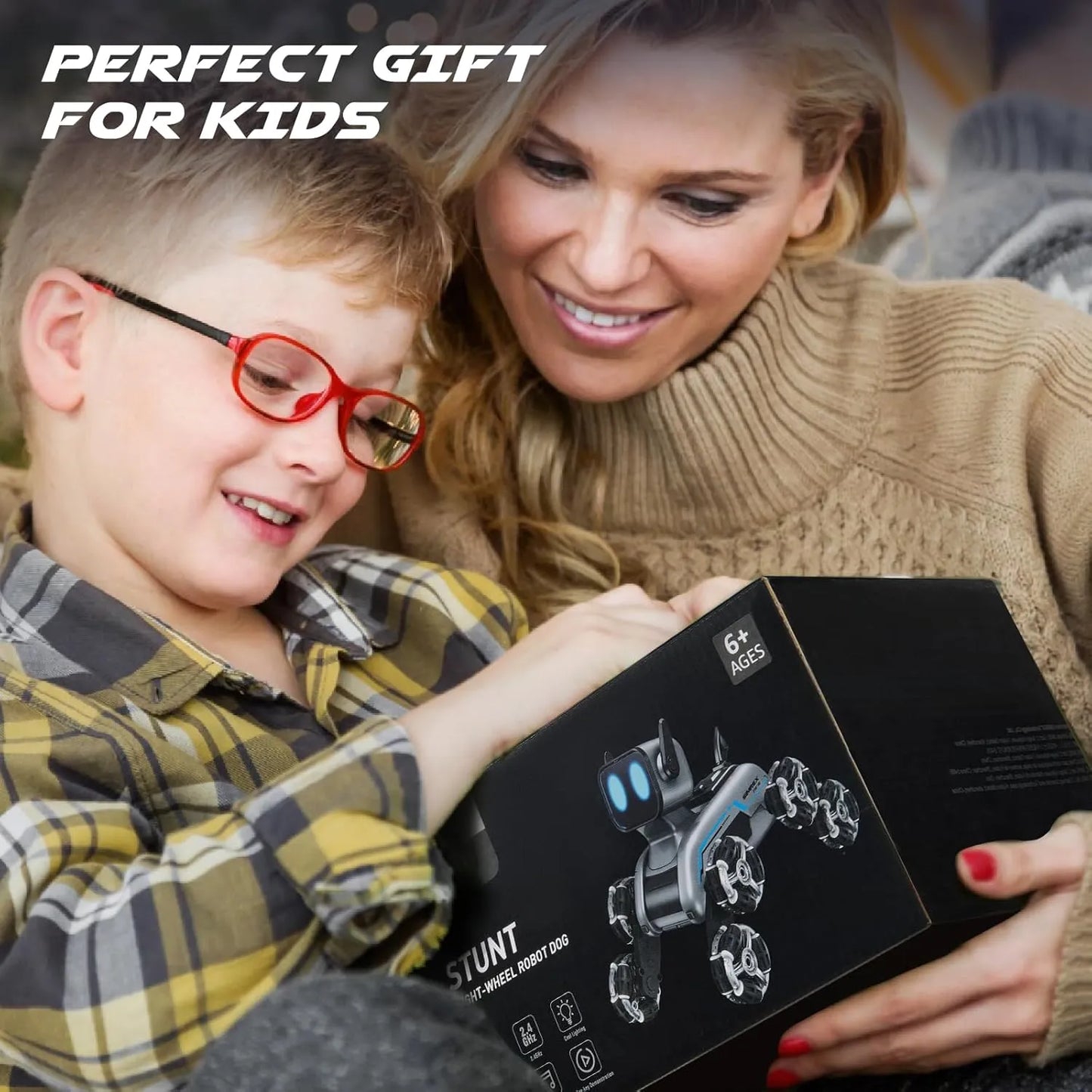 Langebot™ 8-Wheel Robot Dog RC Stunt Car