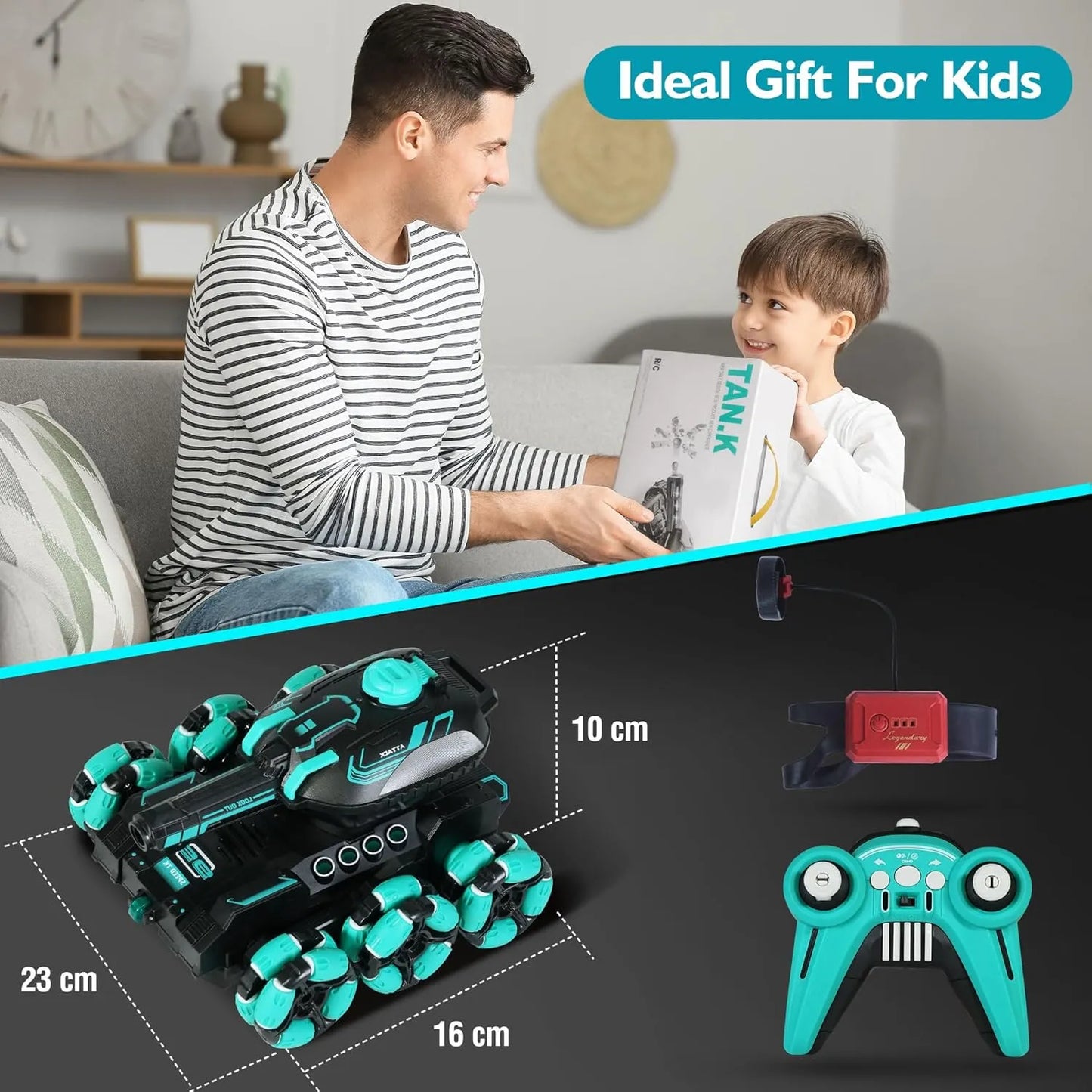 Langebot™Gesture-Controlled RC 4WD Tank