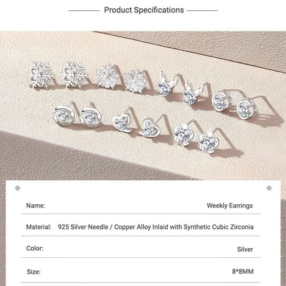 Weekly Earrings - Pink Gift Box