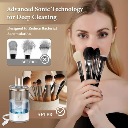 Automatic Makeup Brush Cleaner