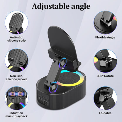 Langebot™ 5 in 1 Wireless Induction Audio Speaker