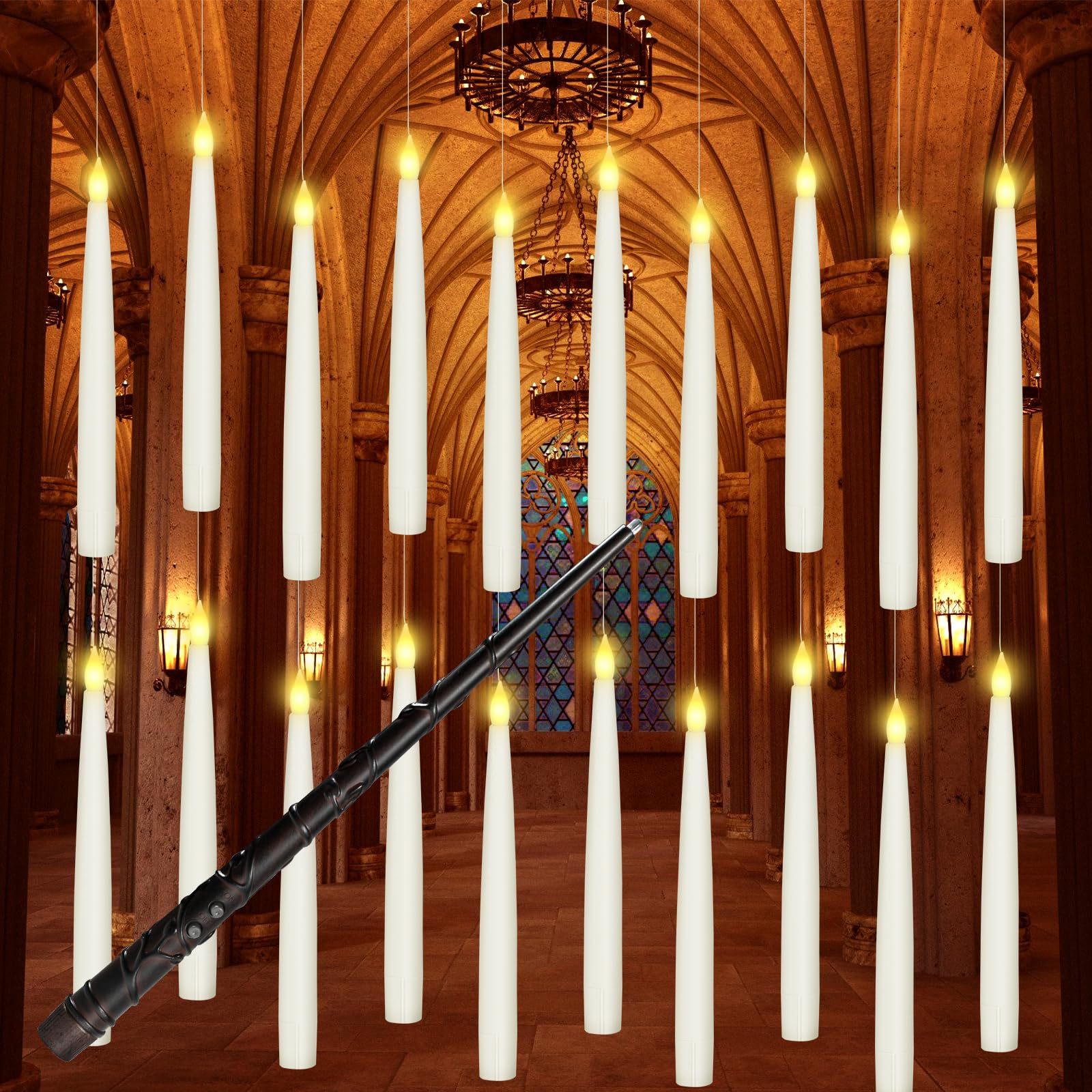 Langebot™ Floating Candles with Wand Remote